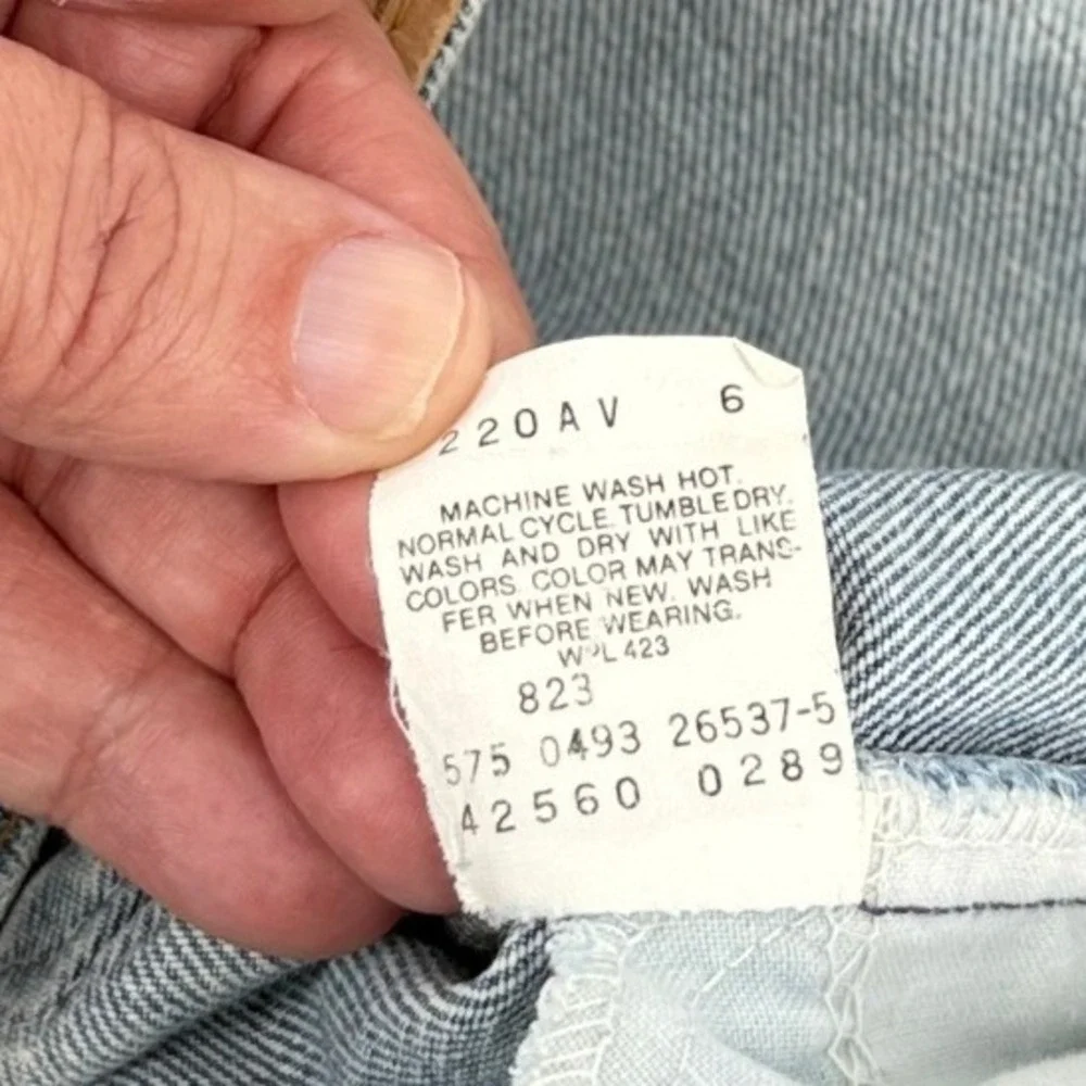VTG Levis 560 Loose Fit Tapered Leg Orange Tab Jeans Blue Mens 33x30 USA Made